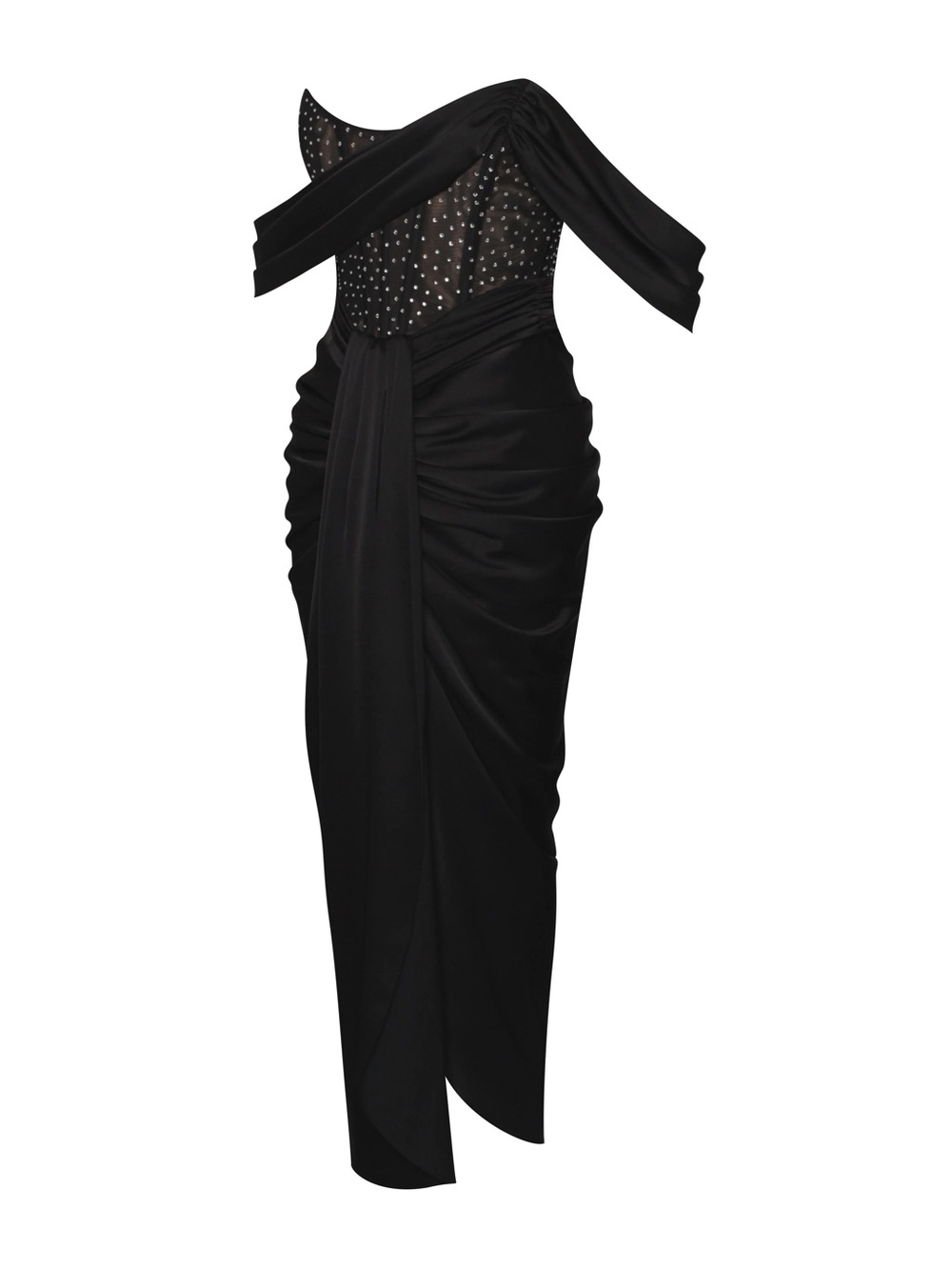 Miss Circle Elegant Black Dress